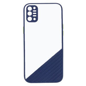 Nettech Samsung Galaxy A02S Uyumlu Tırtıklı Seri Arka Koruma Kılıf (Lacivert) NT-88241