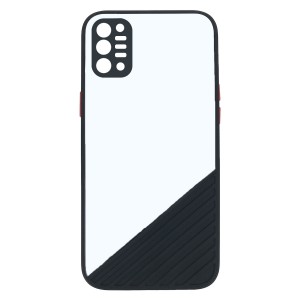 Nettech Samsung Galaxy A02S Uyumlu Tırtıklı Seri Arka Koruma Kılıf (Siyah) NT-88242