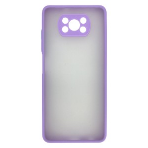 Nettech Xiaomi Poco X3 NFC Uyumlu Kamera Lens Korumalı Arka Koruma Kılıf (Lila) NT-88322