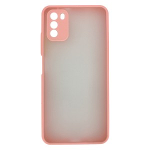 Nettech Xiaomi Poco M3 Uyumlu Kamera Lens Korumalı Arka Koruma Kılıf (Pembe) NT-88313