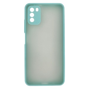 Nettech Xiaomi Poco M3 Uyumlu Kamera Lens Korumalı Arka Koruma Kılıf (Su Yeşili) NT-88315