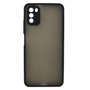 Nettech Xiaomi Poco M3 Uyumlu Kamera Lens Korumalı Arka Koruma Kılıf (Siyah) NT-88317