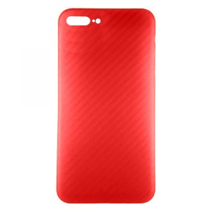 Nettech Apple iPhone 8 Plus Uyumlu Karbon Seri Arka Koruma Kılıf (Kırmızı) VR-20174