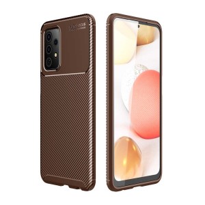 Nettech Samsung Galaxy A72 Uyumlu Auto Seri Arka Koruma Kılıf (Kahverengi) NT-88367