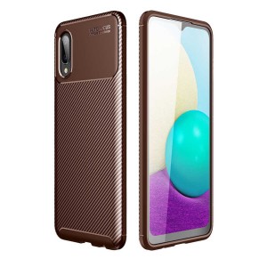 Nettech Samsung Galaxy A02 Uyumlu Auto Seri Arka Koruma Kılıf (Kahverengi) NT-88352