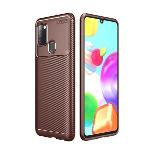 Nettech Samsung Galaxy A21S Uyumlu Auto Seri Arka Koruma Kılıf (Kahverengi) NT-88335
