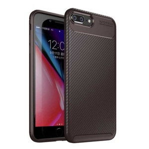 Nettech Apple iPhone 7 Plus Uyumlu Auto Seri Arka Koruma Kılıf (Kahverengi) NT-88269