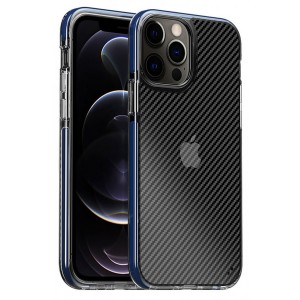 Nettech Apple iPhone 11 Pro Max Uyumlu Kenar Renkli Karbon Arka Koruma Kılıf (Siyah) NT-88784