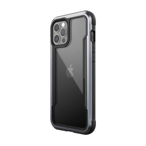 Defense Apple iPhone 12 Pro Max Uyumlu Shield Tank Seri Arka Koruma Kılıf (Gümüş) NT-89318