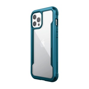 Defense Apple iPhone 12 Pro Uyumlu Shield Tank Seri Arka Koruma Kılıf (Petrol Mavisi) NT-89310