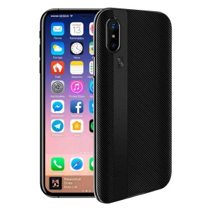 Totu Apple iPhone X Uyumlu Arka Koruma Arka Koruma Kılıf (Siyah) NT-89070