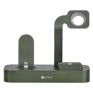 Coteetci CS7211 Telefon-Airpod-Watch 3in1 Şarj Ünitesi (Yeşil) NT-89359