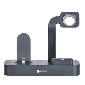 Coteetci CS7211 Telefon-Airpod-Watch 3in1 Şarj Ünitesi (Gri) NT-89360