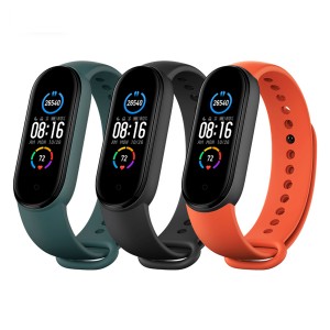 Xiaomi Xiaomi Mi Band 5 Uyumlu Silikon Kordon (Karışık Renk) NT-89411