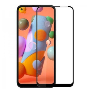 Nettech Samsung Galaxy A21 Uyumlu 5D Glas Full Cam Koruyucu (Şeffaf) NT-78788