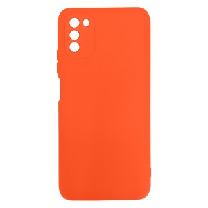Nettech Xiaomi Poco M3 Uyumlu Kamera Lens Korumalı Arka Koruma Kılıf (Turuncu) NT-89605