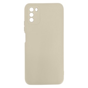 Nettech Xiaomi Poco M3 Uyumlu Kamera Lens Korumalı Arka Koruma Kılıf (Krem) NT-89606