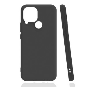 Nettech Realme C15 Uyumlu Trend Seri Arka Koruma Kılıf (Siyah) NT-89597