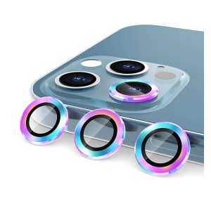 Nettech Apple iPhone 11 Pro Uyumlu Damla Model 3in Kamera Cam Koruyucu (Gökkuşağı) NT-89800