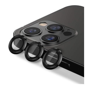 Nettech Apple iPhone 11 Pro Uyumlu Damla Model 3in Kamera Cam Koruyucu (Siyah) NT-89801