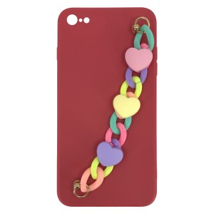 Nettech Apple iPhone 8 Uyumlu NT-89917 Bilek Zincirli Arka Koruma Kılıf (Çeşitli Renk) NT-89917