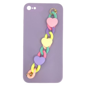 Nettech Apple iPhone 8 Uyumlu NT-89917 Bilek Zincirli Arka Koruma Kılıf (Çeşitli Renk) NT-89917