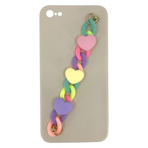 Nettech Apple iPhone 8 Uyumlu NT-89917 Bilek Zincirli Arka Koruma Kılıf (Çeşitli Renk) NT-89917