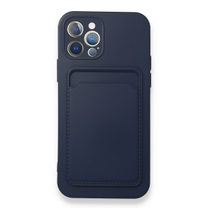 Nettech Apple iPhone 12 Pro Max Uyumlu Kartlık Nano Arka Koruma Kılıf (Lacivert) NT-89950