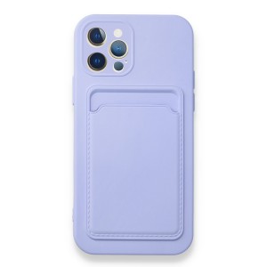 Nettech Apple iPhone 12 Pro Max Uyumlu Kartlık Nano Arka Koruma Kılıf (Lila) NT-89952