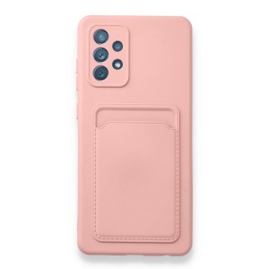 Nettech Samsung Galaxy A52 Uyumlu Kartlık Nano Arka Koruma Kılıf (Pembe) NT-89944