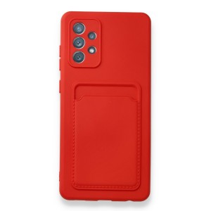 Nettech Samsung Galaxy A72 Uyumlu Kartlık Nano Arka Koruma Kılıf (Kırmızı) NT-89931