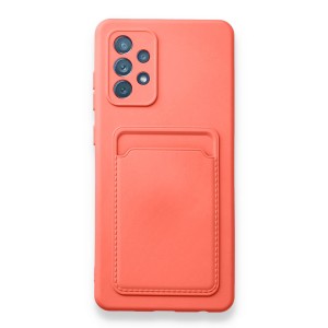 Nettech Samsung Galaxy A72 Uyumlu Kartlık Nano Arka Koruma Kılıf (Turuncu) NT-89932