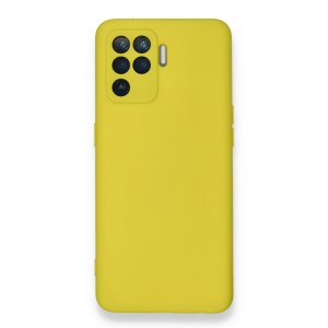 Nettech Oppo Reno 5 Lite Uyumlu Nano Arka Koruma Kılıf (Sarı) NT-87595