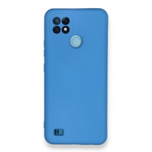 Nettech Realme C21 Uyumlu Nano Arka Koruma Kılıf (Mavi) NT-90182