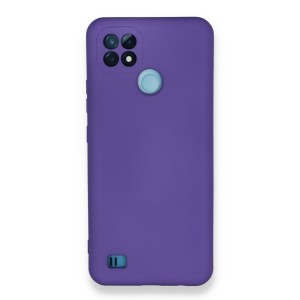 Nettech Realme C21 Uyumlu Nano Arka Koruma Kılıf (Mor) NT-90188