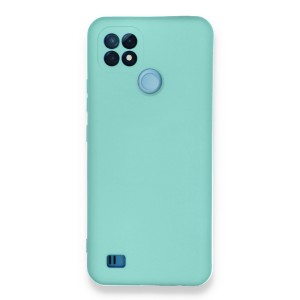 Nettech Realme C21 Uyumlu Nano Arka Koruma Kılıf (Turkuaz) NT-90187