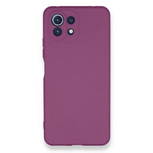 Nettech Xiaomi Mi 11 Lite Uyumlu Nano Arka Koruma Kılıf (Mürdüm) NT-87698