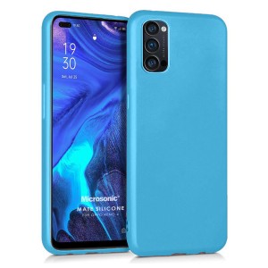Nettech Oppo Reno 4 Uyumlu Nano Arka Koruma Kılıf (Mavi) NT-87563