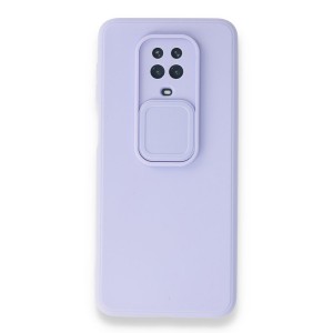 Nettech Xiaomi Redmi Note 9s Uyumlu Kızaklı Kamera Korumalı Arka Koruma Kılıf (Lila) NT-87195