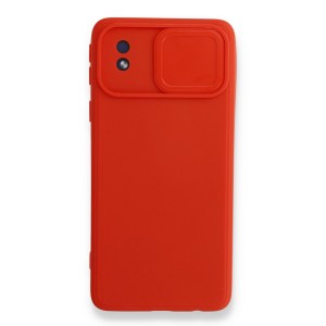 Nettech Samsung Galaxy A01 Core Uyumlu Kızaklı Kamera Korumalı Arka Koruma Kılıf (Kırmızı) NT-87150