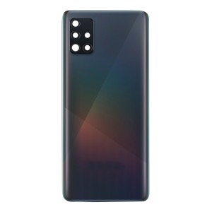 Teknonet Samsung Galaxy A51 Uyumlu NT-90238 Kamera Camlı Batarya Kapağı (Siyah) NT-90238