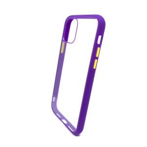 Nettech Apple iPhone 11 Pro Max Uyumlu NT-88801 Crystal Hybrid Seri Arka Koruma Kılıf (Lila) NT-88801