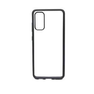 Nettech Samsung Galaxy S20 Uyumlu Crystal Hybrid Seri Arka Koruma Kılıf (Siyah) NT-88809