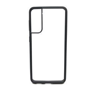 Nettech Samsung Galaxy S21 Uyumlu Crystal Hybrid Seri Arka Koruma Kılıf (Siyah) NT-88812