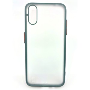 Nettech Samsung Galaxy A01 Uyumlu Kontrast Renkli Tuş Seri Arka Koruma Kılıf (Yeşil) NT-88694