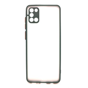 Nettech Samsung Galaxy A21S Uyumlu Kontrast Renkli Tuş Seri Arka Koruma Kılıf (Yeşil) NT-88688