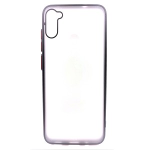 Nettech Samsung Galaxy A11 Uyumlu Kontrast Renkli Tuş Seri Arka Koruma Kılıf (Siyah) NT-88679