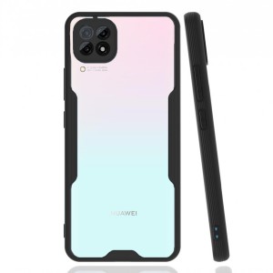 Nettech Huawei P40 Lite Uyumlu Platin Seri Arka Koruma Kılıf (Siyah) NT-86426