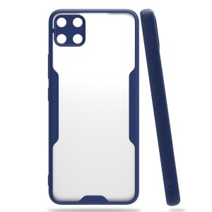 Nettech Huawei P40 Lite Uyumlu Platin Seri Arka Koruma Kılıf (Lacivert) NT-86430