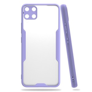 Nettech Samsung Galaxy A22 4G Uyumlu Platin Seri Arka Koruma Kılıf (Lila) NT-86607
